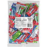 Airheads front packaging showing the 5 lb bag and flavors and easy bulk benefit