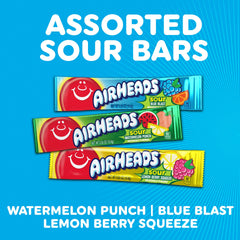 Airheads individually wrapped sour bar illustrating easy portioning and hygiene benefit