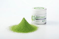 AIYA matcha close-up fine powder texture highlighting smoothness and color