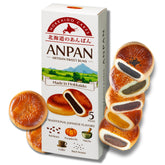 Aki Foods Japan front packaging highlighting five-flavor anpan pack and premium quality