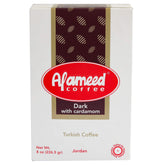 Al Ameed front package showing brand and dark roast benefit