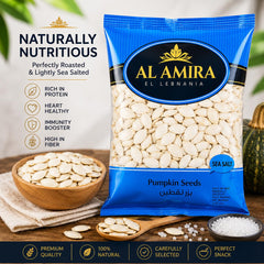 Al-Amira seeds held in hand for scale demonstrating natural seed size