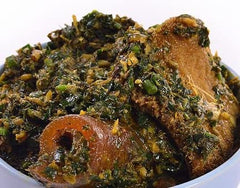 Albasa close-up of dried spinach and spices highlighting authentic ingredients