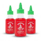 Albert's front packaging showing three bottles, vibrant cherry appeal