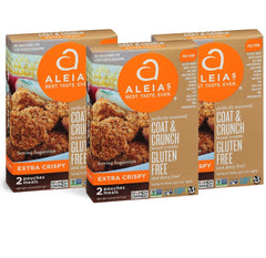 ALEIAS BEST. TASTE. EVER. front packaging showing three 4.5 oz pouches and brand