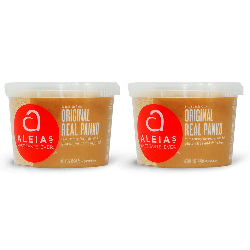 ALEIAS BEST. TASTE. EVER. front packaging showing two 12 oz tubs for convenience and pantry readiness