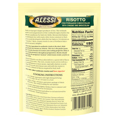 Alessi cheese and broccolini seasoning mix ingredients showing flavor components