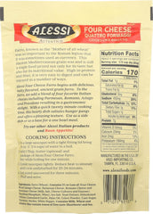 Alessi nutritional label and allergens visible for informed choices