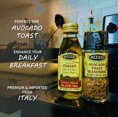 Alessi seasoning granules texture in glass bottle, fresh spices for robust flavor