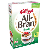 All-Bran Buds front box shows brand and nutrition for quick recognition