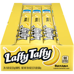 All City Candy single unwrapped banana rope revealing chewy texture and flavor