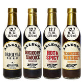 Allegro front packaging showing four marinades and variety benefits
