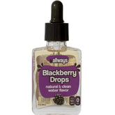 Allways Drops front bottle view showing blackberry flavor and portable design