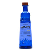 Almave front bottle shot showing clear non-alcoholic agave spirit and premium design