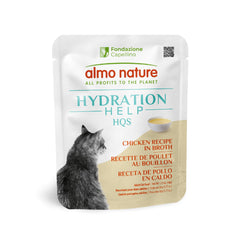almo nature front packaging showing pouch and appealing benefit of hydration