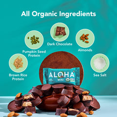 ALOHA minis inside a backpack pocket showing portable snack benefit