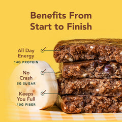 Person holding ALOHA bar outdoors before a run, handy portable fuel for active routines