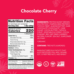 ALOHA unwrapped bar texture close-up showing chocolate, cherry, and almond for appetizing detail