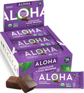 ALOHA front packaging showing 12-count box for convenient organic protein