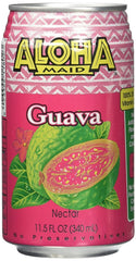Aloha Maid guava front packaging showing bottle label and vibrant tropical appeal