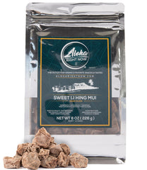 Aloha Right Now front packaging showing resealable 8 oz bag and brand