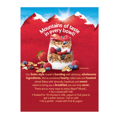 Alpen product label and ingredients panel showing transparency advantage