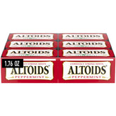 Altoids front tin showing classic logo and compact design for easy carrying