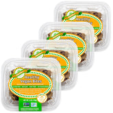 ALYSSA'S SINCE 2010 front packaging showing vegan oatmeal bites and benefits