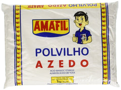 Amafil close-up of sour manioc starch texture, showing fine powder for consistent mixing