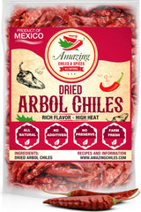 Amazing Chiles & Spices front packaging showing 1LB bag and origin benefit