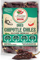 Amazing Chiles & Spices front bag view showing product and convenient resealable pouch benefit