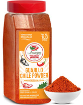 Amazing Chiles & Spices front pouch showing 1LB guajillo powder for flavor