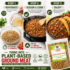 Amazing Chiles & Spices TVP used in tacos demonstrating flavorful plant-based protein