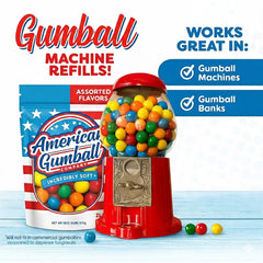American Gumball Company close-up of gumball texture and bright colors for visual appeal