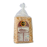Amish Country Popcorn front bag showing 6 lb size and rustic packaging benefit