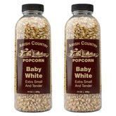 Amish Country Popcorn front bottles showing pantry-ready kernels and convenient packaging