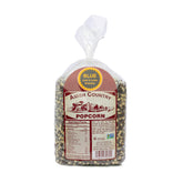 Amish Country Popcorn front packaging showing 2 lb bag and brand benefits