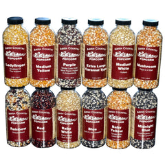 Amish Country Popcorn front packaging showing bundle and variety benefits