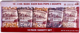 Amish Country Popcorn front packaging showing the 10 pack gift set benefit