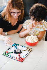 Amish Country Popcorn being popped in a stovetop popper demonstrating easy cooking