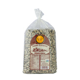 Amish Country Popcorn front bag highlighting 6 lb size and Non‑GMO benefit