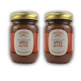 Amish Wedding apple butter front packaging showing label and 2-pack benefit