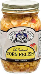 Amish Wedding jar front view showing relish and label, convenient flavorful topping