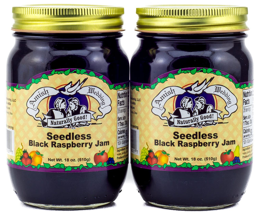 Amish Wedding jar front label showing product and brand for easy recognition and pantry appeal