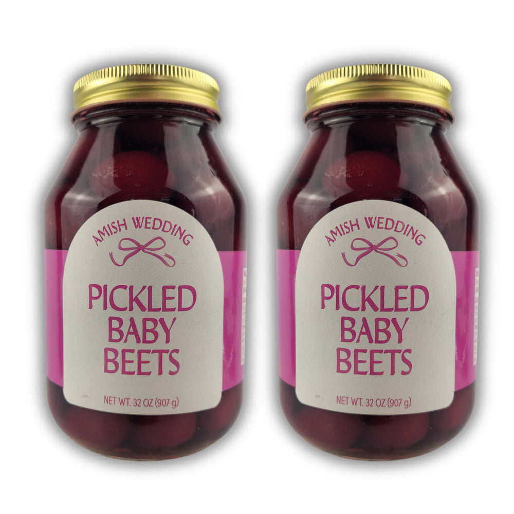Amish Wedding jar front packaging showing label and two-pack convenience