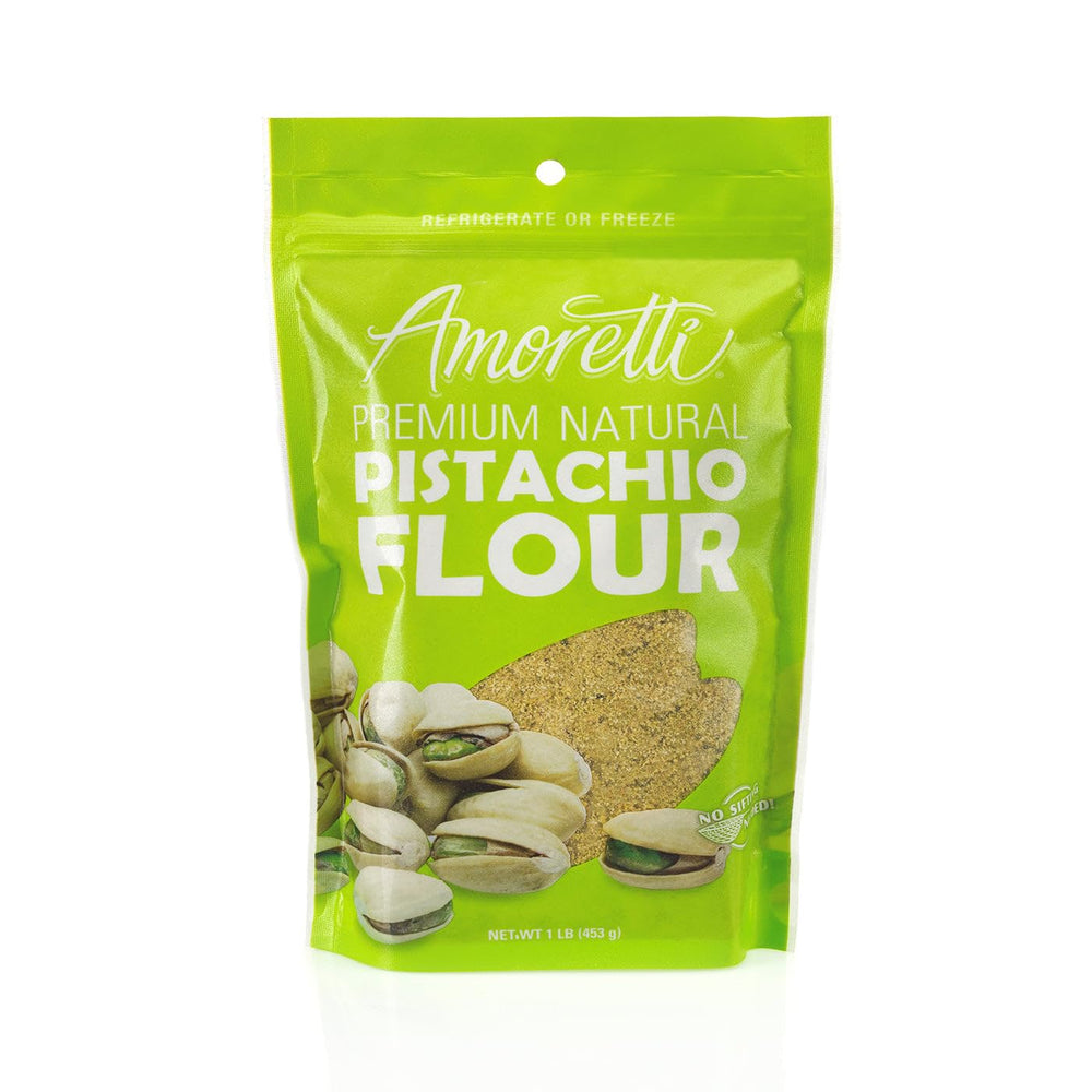 Amoretti front packaging showing 1 pound bag and brand benefits