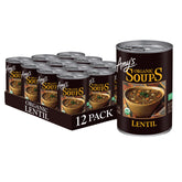 Amy's front packaging shot showing organic lentil soup and brand clarity