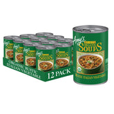 Amy's front of can showing Rustic Italian Vegetable label and organic badge for pantry-ready convenience