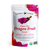 Ancient Choice front packaging showing organic red dragon fruit powder and freshness
