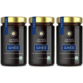 Ancient Organics front packaging of 28 oz jar showing label and certifications